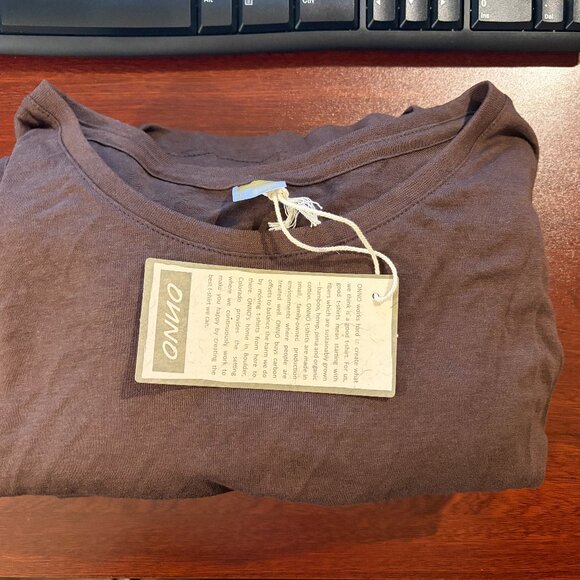 Women's Onno Short Sleeve Bamboo T-Shirt Espresso Brown - Picture 2 of 3